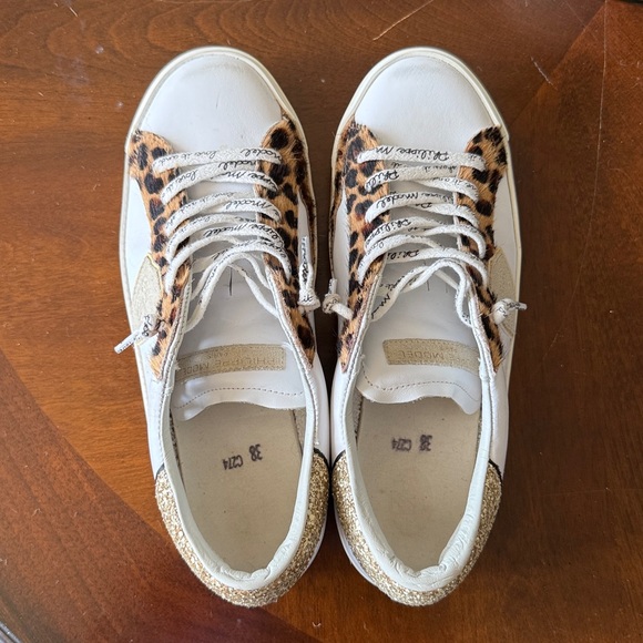 Philippe Model Paris PRSX Low Sneakers W Leopard/Gold Size 38 (7.5 US) - Picture 3 of 10